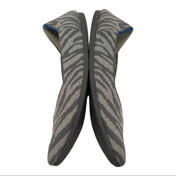 Rothy’s Gray Zebra The Point RARE Retired Flats - Picture 9 of 16